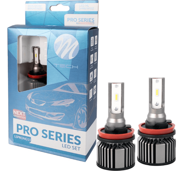 M-TECH Lemputės LED H11 PRO, kmpl. (2vnt) - LSPRONG11-LED-MTH