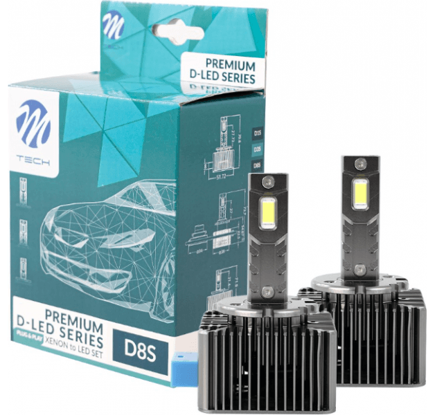 Lemputės D8S LED Plug&Play kmpl (2vnt) - LZXD8S (M-TECH) - Autoera