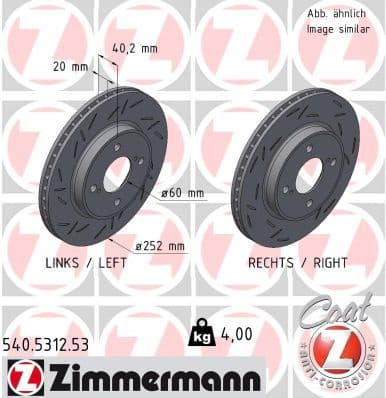 Brake Disc BLACK Z 540.5312.53