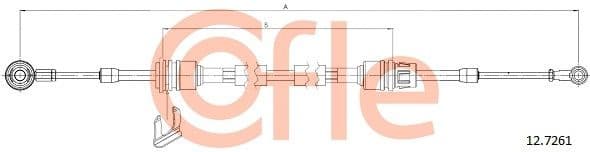 Cable Pull, manual transmission 92.12.7261