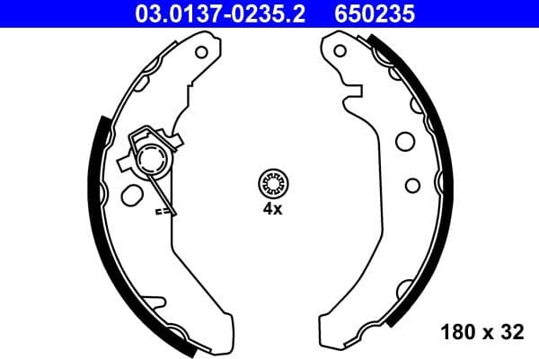 Brake Shoe Set 03-0137-0235-2