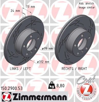 Brake Disc BLACK Z 150.2900.53