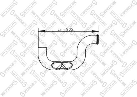 Exhaust Pipe 82-03770-SX