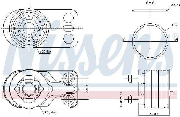 Oil Cooler, engine oil ** FIRST FIT ** 91422