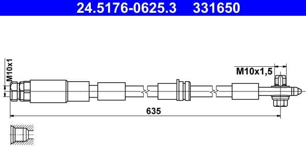 Brake Hose 24-5176-0625-3