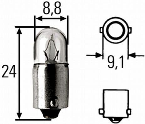 Bulb, interior light HEAVY DUTY 8GP 002 068-241 - image 2