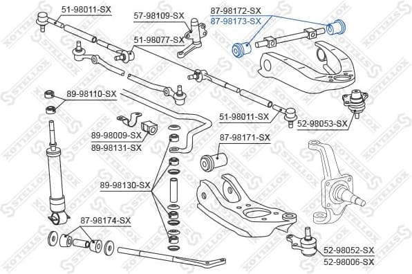 Mounting, control/trailing arm 87-98173-SX - image 2