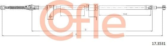 Cable Pull, parking brake 92.17.3531
