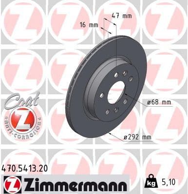 Brake Disc COAT Z 470.5413.20