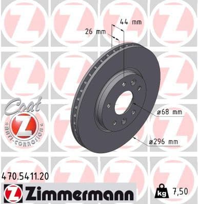 Brake Disc COAT Z 470.5411.20