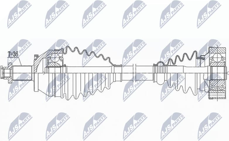 Drive Shaft NPW-VW-191