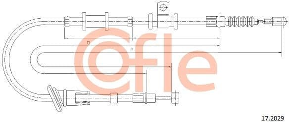 Cable Pull, parking brake 92.17.2029