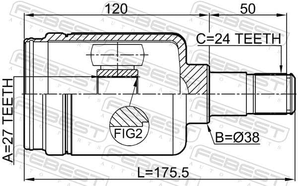 Joint Kit, drive shaft 1611-211RH - image 2