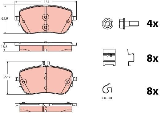 Brake Pad Set, disc brake GDB2330