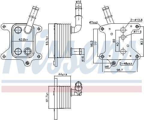 Oil Cooler, engine oil 91425