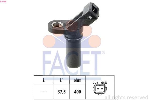 Sensor, crankshaft pulse Made in Italy - OE Equivalent 9.0188