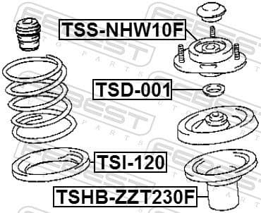 Suspension Strut Support Mount TSS-NHW10F - image 2