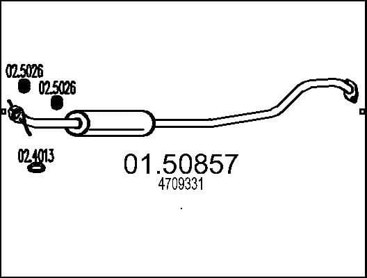 Centre Muffler 01.50857