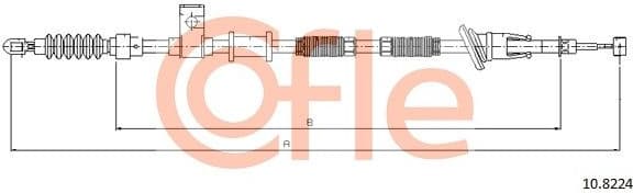 Cable Pull, parking brake 92.10.8224