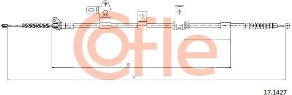 Cable Pull, parking brake 92.17.1427