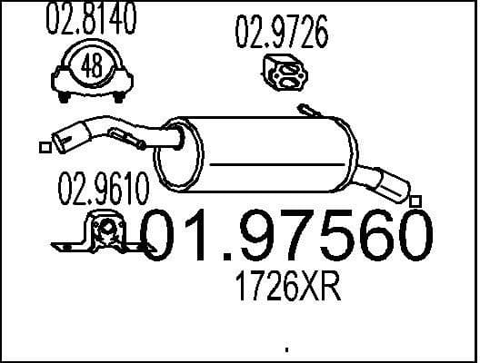 Rear Muffler 01.97560
