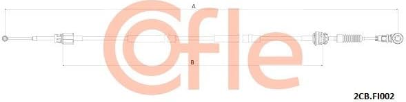 Cable Pull, manual transmission 92.2CB.FI002