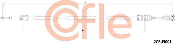 Cable Pull, manual transmission 92.2CB.FI001