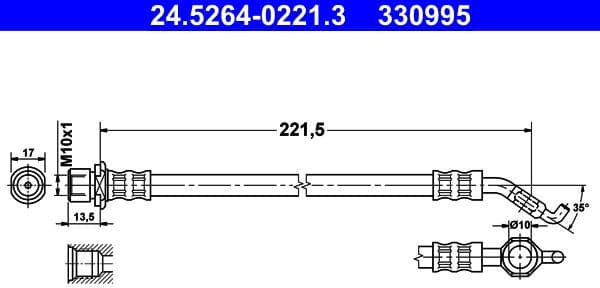Brake Hose 24-5264-0221-3