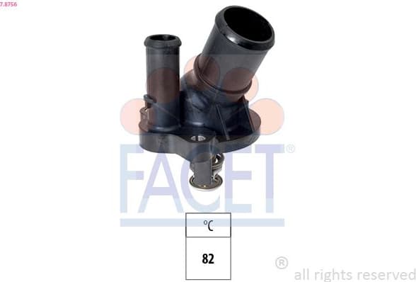 Thermostat, coolant Made in Italy - OE Equivalent 7.8756