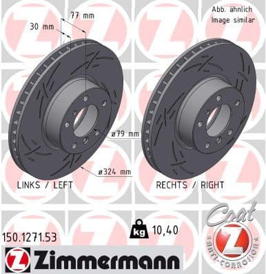 Brake Disc BLACK Z 150.1271.53