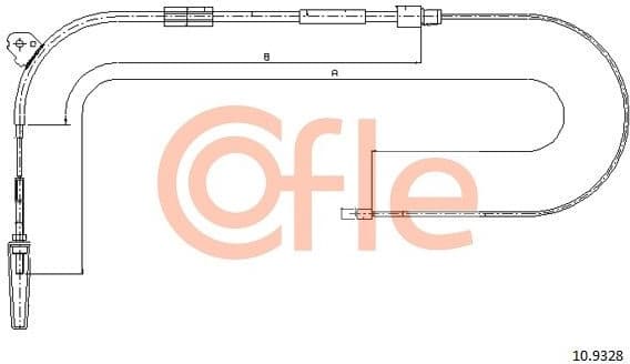 Cable Pull, parking brake 92.10.9328