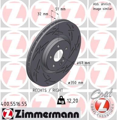 Brake Disc BLACK Z 400.5516.55