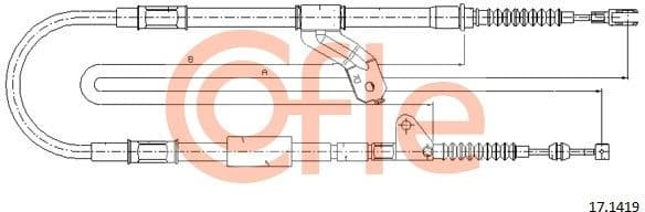 Cable Pull, parking brake 92.17.1419