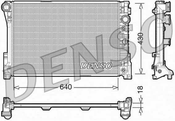 Radiator, engine cooling DRM17005