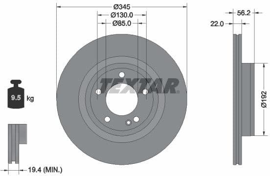 Brake Disc PRO+ 92345705