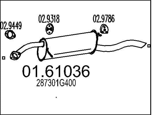Rear Muffler 01.61036