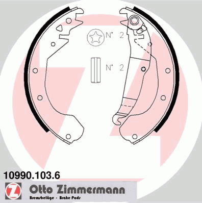 Brake Shoe Set 10990.103.6