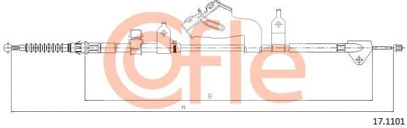 Cable Pull, parking brake 92.17.1101