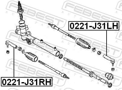 Tie Rod End 0221-J31LH - image 2