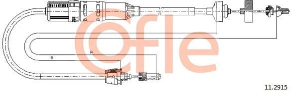 Cable Pull, clutch control 92.11.2915
