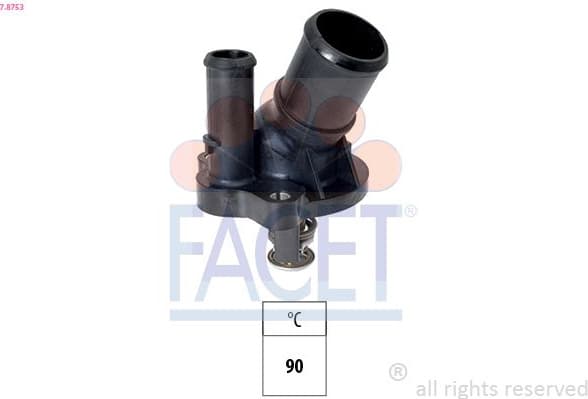 Thermostat, coolant Made in Italy - OE Equivalent 7.8753