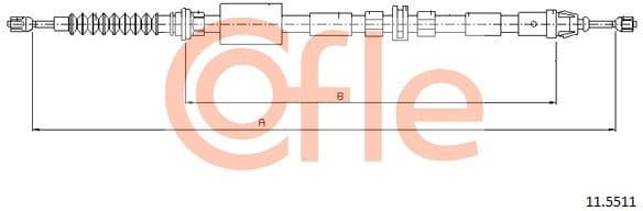 Cable Pull, parking brake 92.11.5511