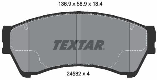 Brake Pad Set, disc brake Q+ 2458201