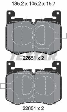 Brake Pad Set, disc brake Q+ 2265101