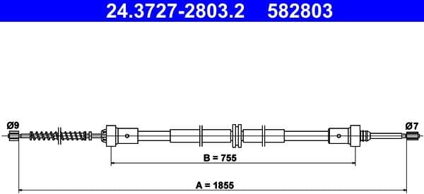 Cable Pull, parking brake 24372728032