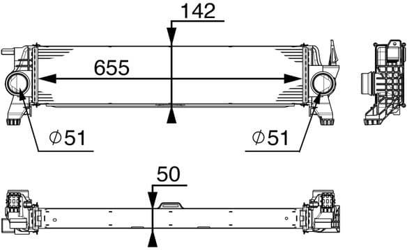 Charge Air Cooler BEHR *** PREMIUM LINE *** CI 153 000P