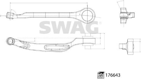 Control/Trailing Arm, wheel suspension 33 10 3655 - image 3