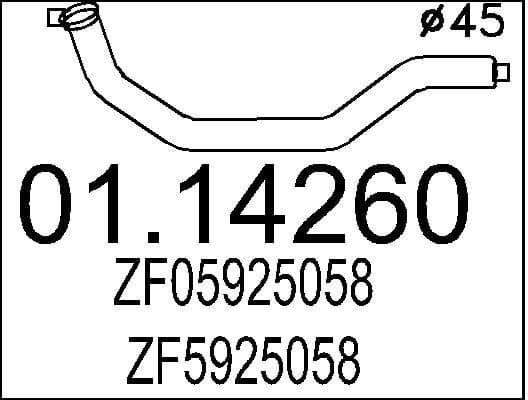Exhaust Pipe 01.14260