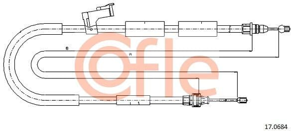 Cable Pull, parking brake 92.17.0684