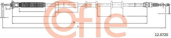 Cable Pull, parking brake 92.12.0720